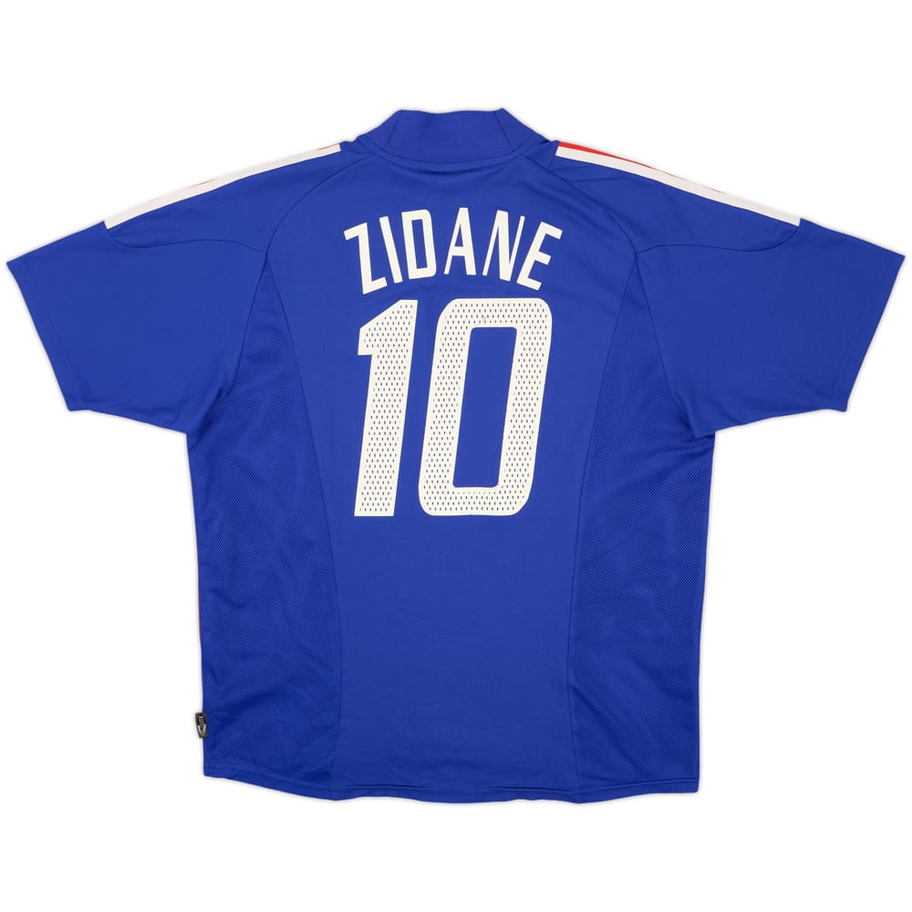 2002-04 France Home Shirt Zidane #10 - 7/10 - (L)