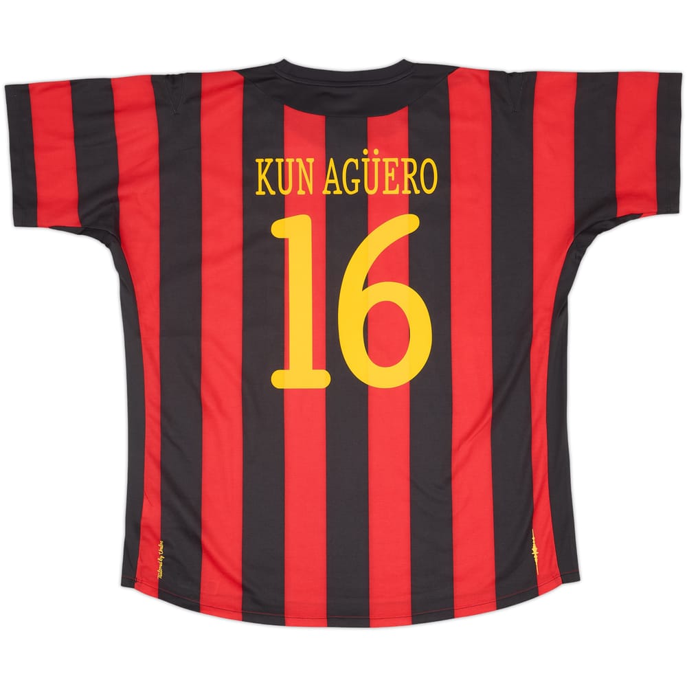 2011-12 Manchester City Away Shirt Kun Aguero #16 (XXL)