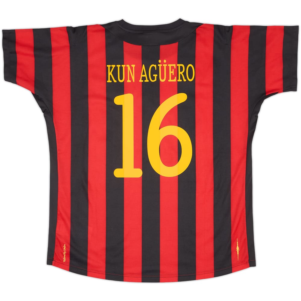2011-12 Manchester City Away Shirt Kun Aguero #16 (XL)