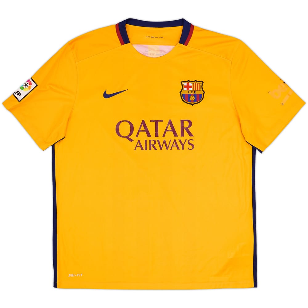 2015-16 Barcelona Away Shirt - 4/10 - (XL)