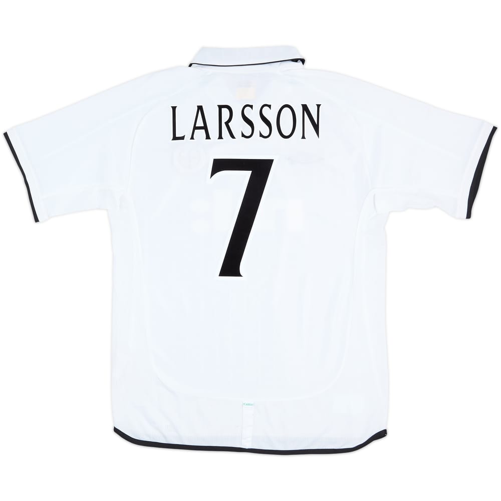 2001-02 Celtic Away Shirt Larsson #7 - 8/10 - (L)