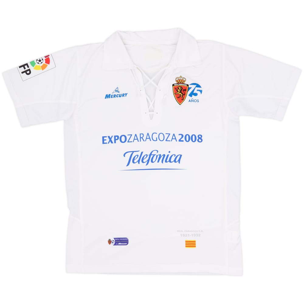 Camiseta de local del Real Zaragoza 2007-08 - 8/10 - (M)