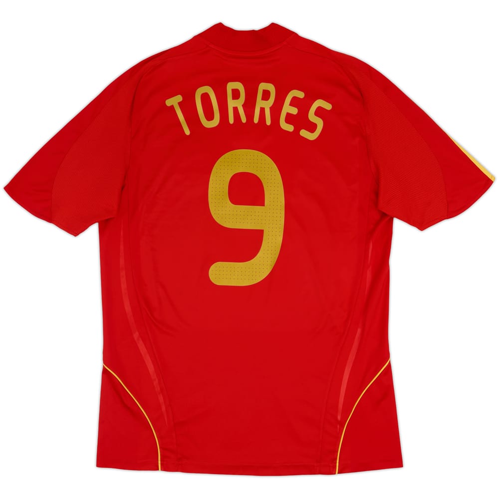 2007-09 Spain Home Shirt Torres #9 - 8/10 - (L)