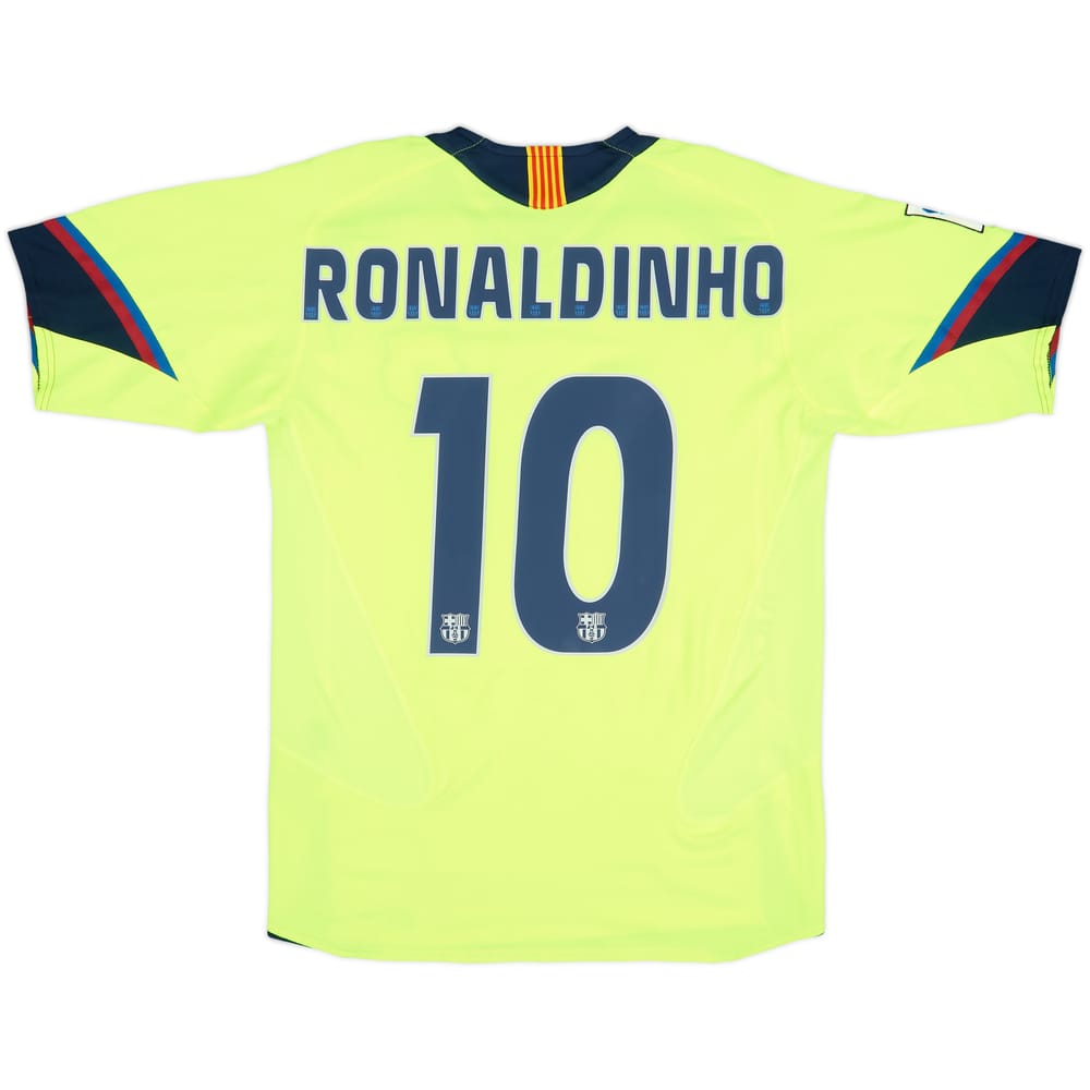 2005-06 Barcelona Away Shirt Ronaldinho #10 - 10/10 - (S)