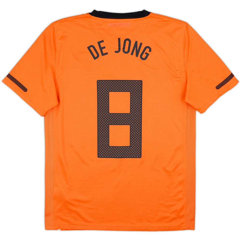 2010-11 Netherlands Home Shirt De Jong #8 - 8/10 - (M)