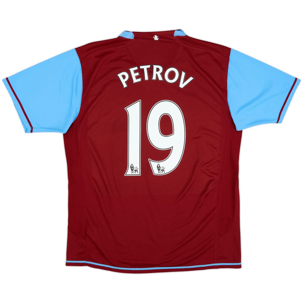 2007-08 Aston Villa Camiseta Local Petrov #19 - 8/10 - (L)