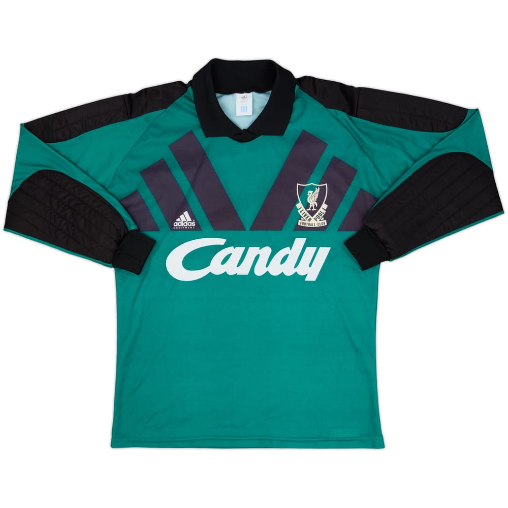 1991-92 Liverpool GK Shirt - 8/10 - (M)