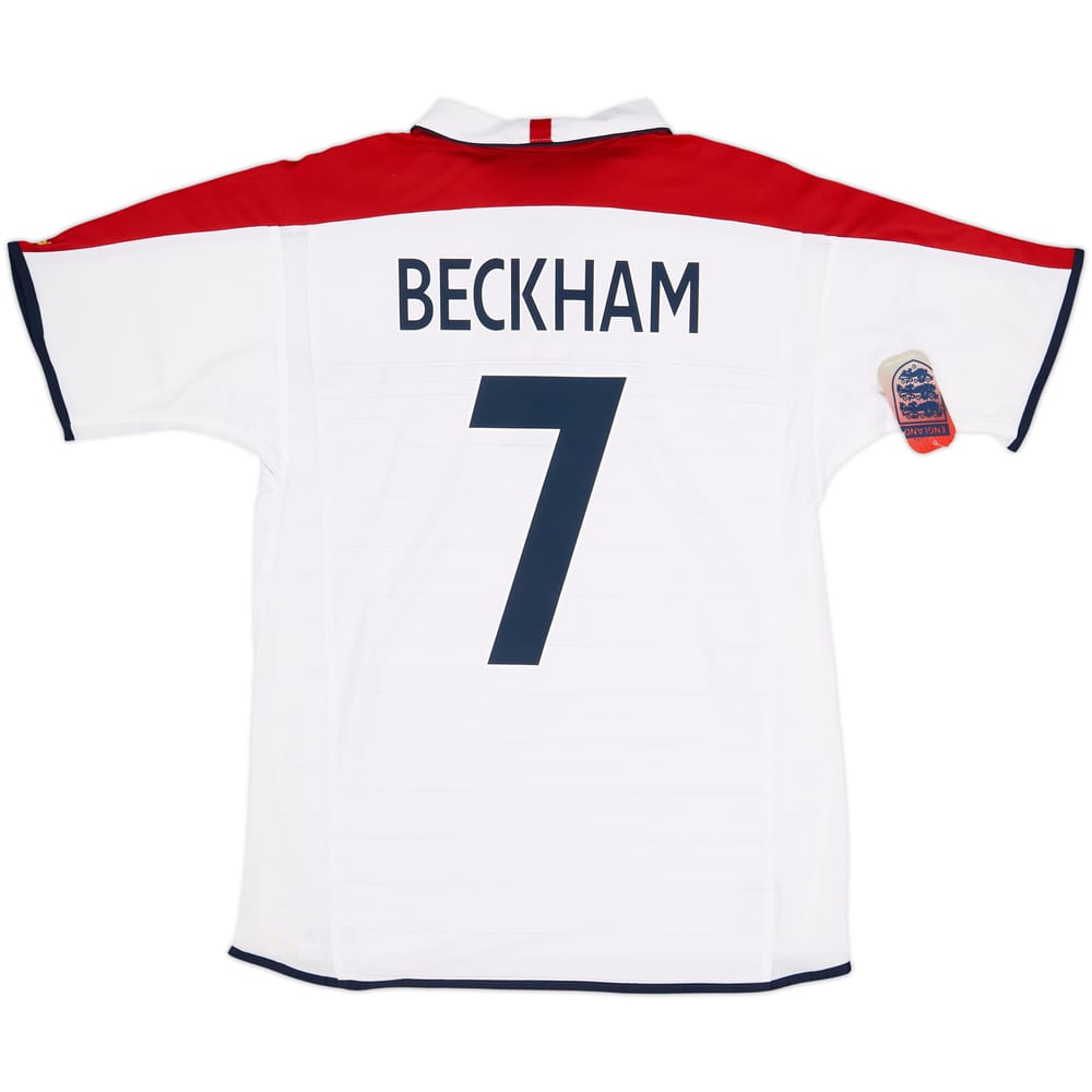 2003-05 England Home Shirt Beckham #7 (M)