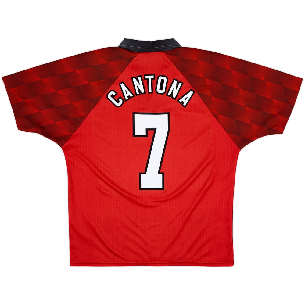 1996-98 Manchester United Home Shirt Cantona #7 - 9/10 - (L)