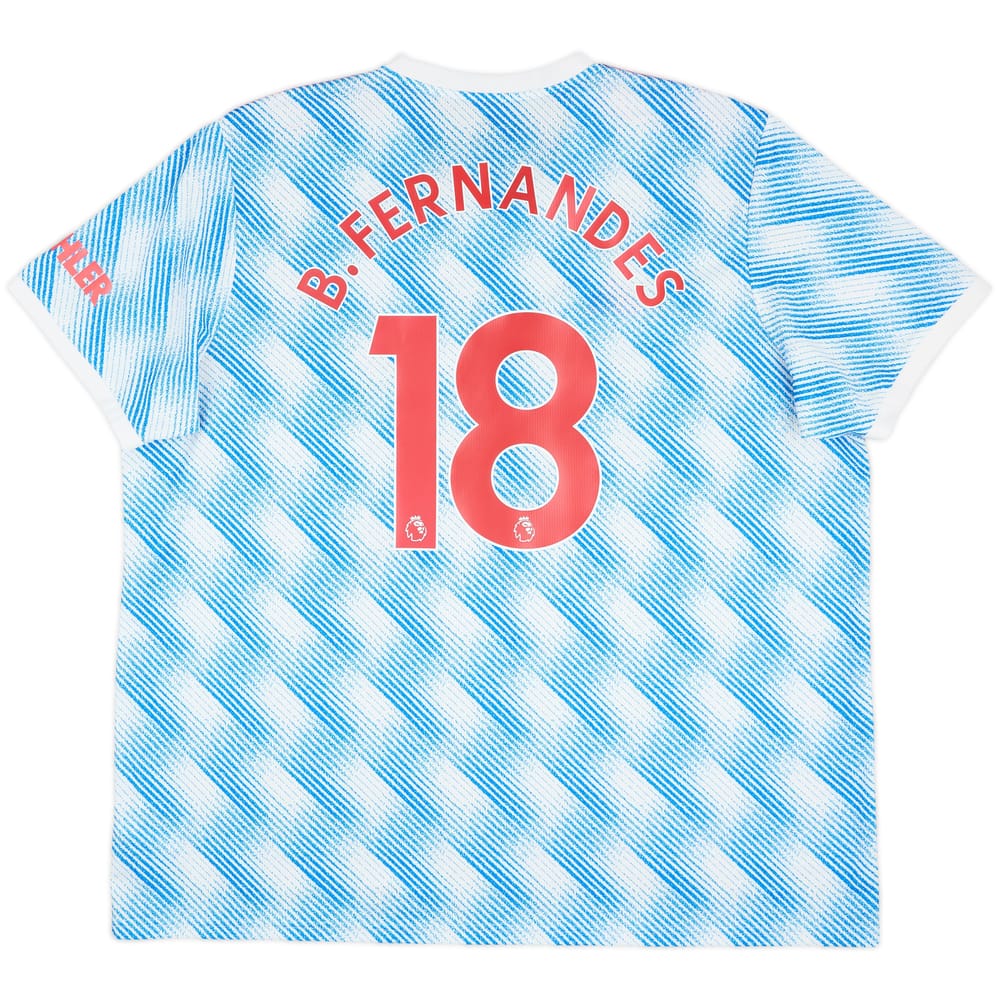 2021-22 Manchester United Away Shirt B.Fernandes #18 - 10/10 - (3XL)