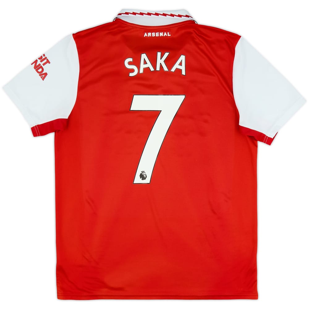 2022-23 Arsenal Home Shirt Saka #7 - 5/10 - (L)