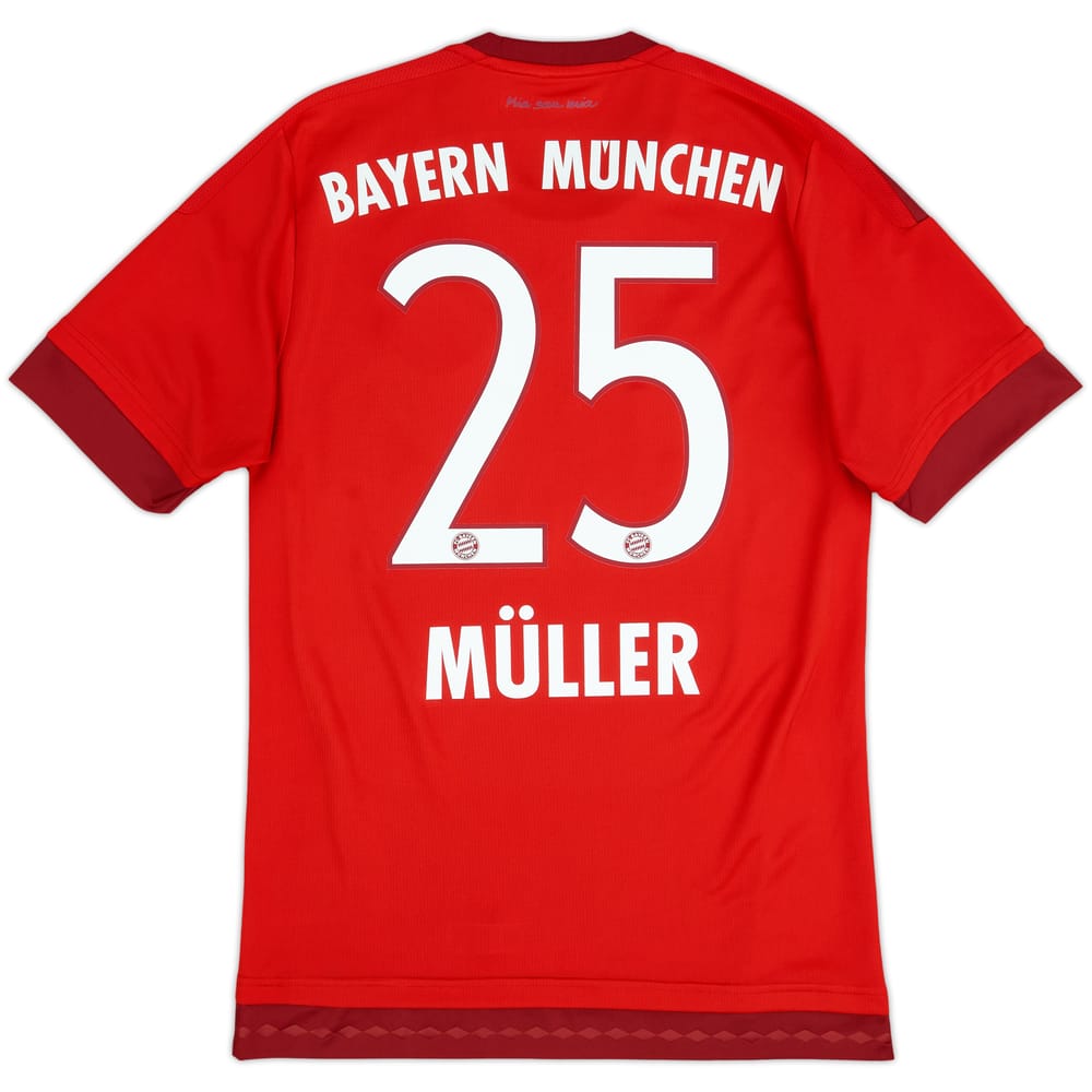 2015-16 Bayern Munich Home Shirt Muller #25 - 9/10 - (S)
