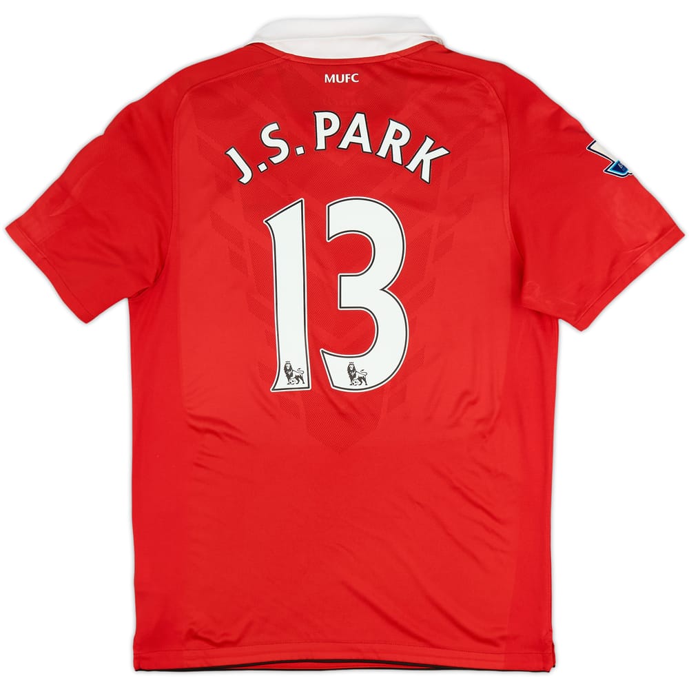 2010-11 Manchester United Home Shirt J.S.Park #13 - 8/10 - (M)