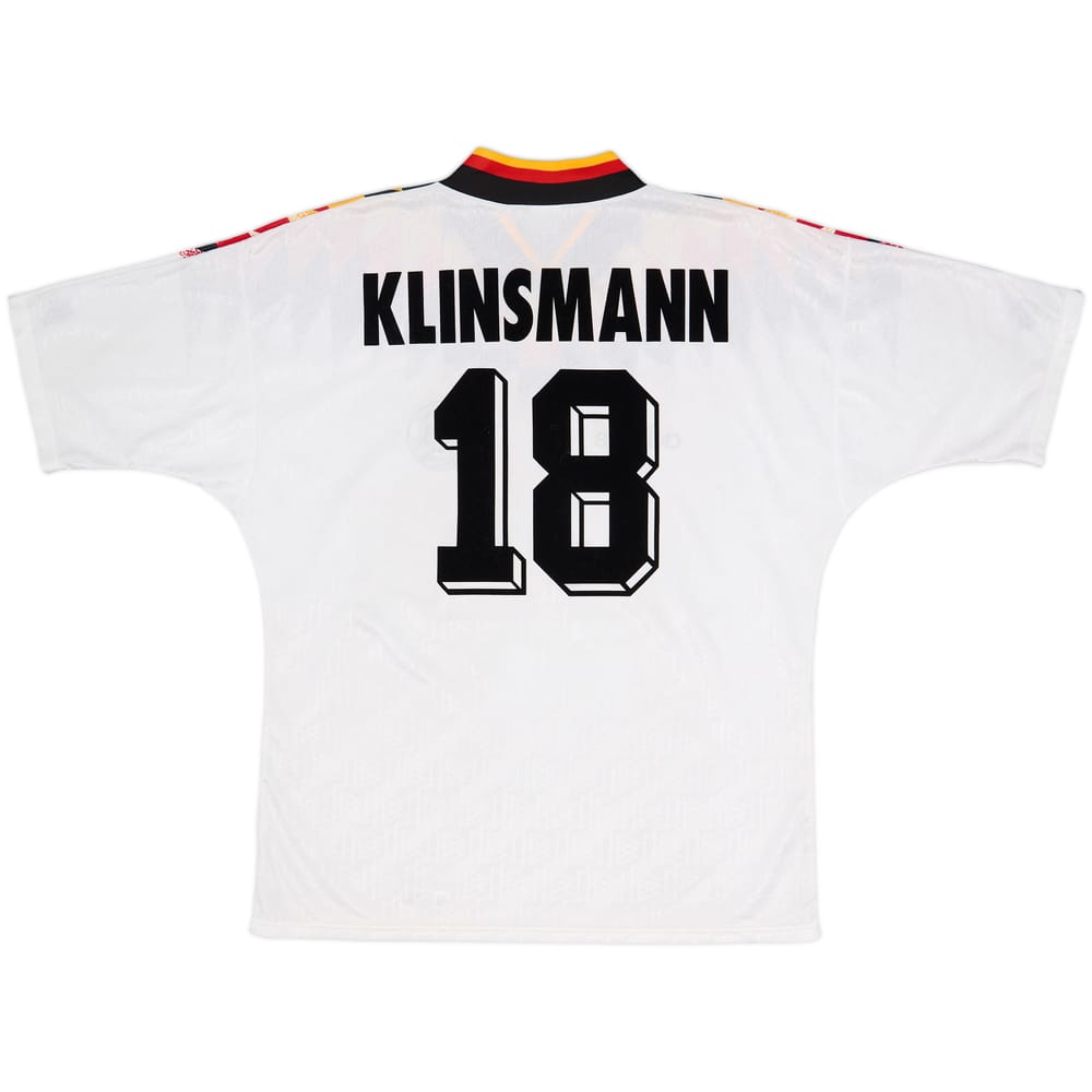 1994-96 Germany Home Shirt Klinsmann #18 - 8/10 - (L/XL)
