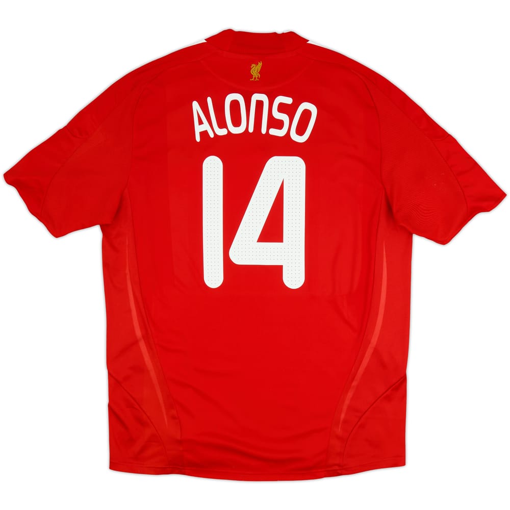 2008-10 Liverpool Home Shirt Alonso #14 - 6/10 - (XXL)