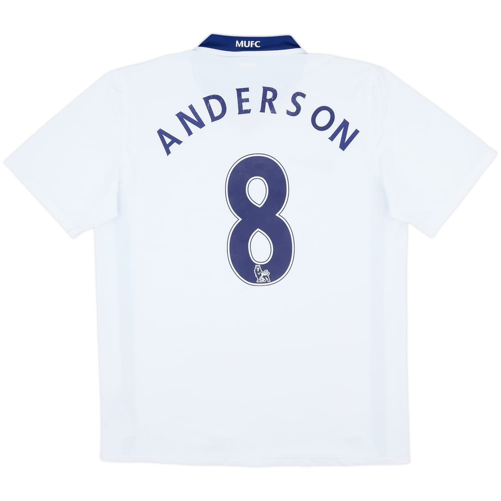 Camiseta de visitante del Manchester United 2008-10 Anderson #8 - 7/10 - (M)