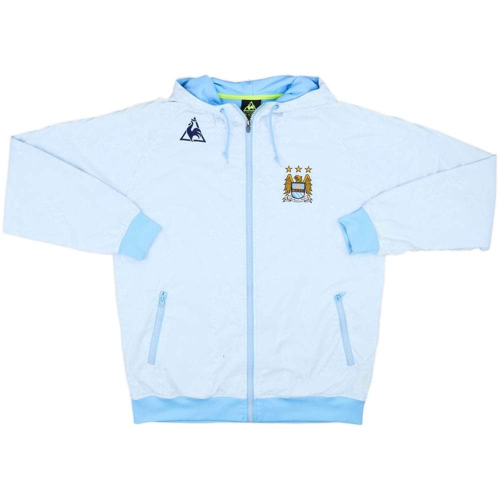 2007-09 Manchester City Le Coq Sportif Hooded Track Jacket - 6/10 - (L)
