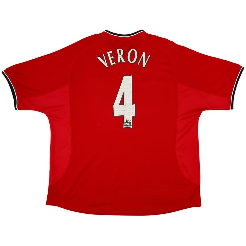 2000-02 Manchester United Home Shirt Veron #4 - 6/10 - (XXL)