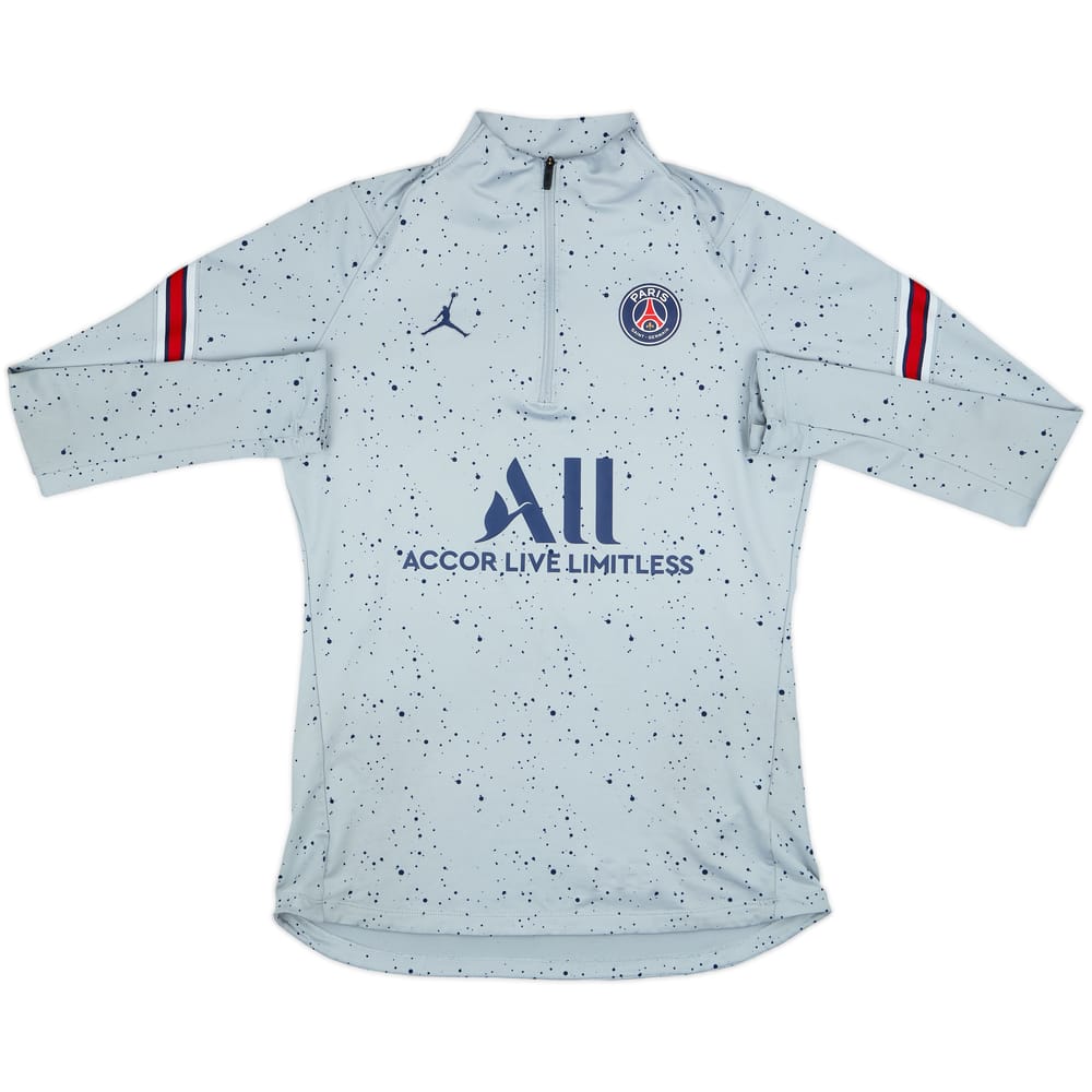2022-23 Paris Saint-Germain Jordan 1/4 Zip Training Top - 8/10 - (S)