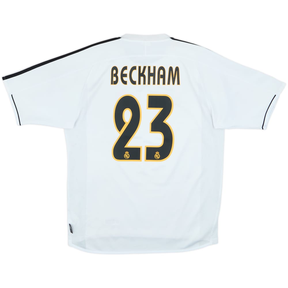 2003-04 Real Madrid Home Shirt Beckham #23 - 7/10 - (M)