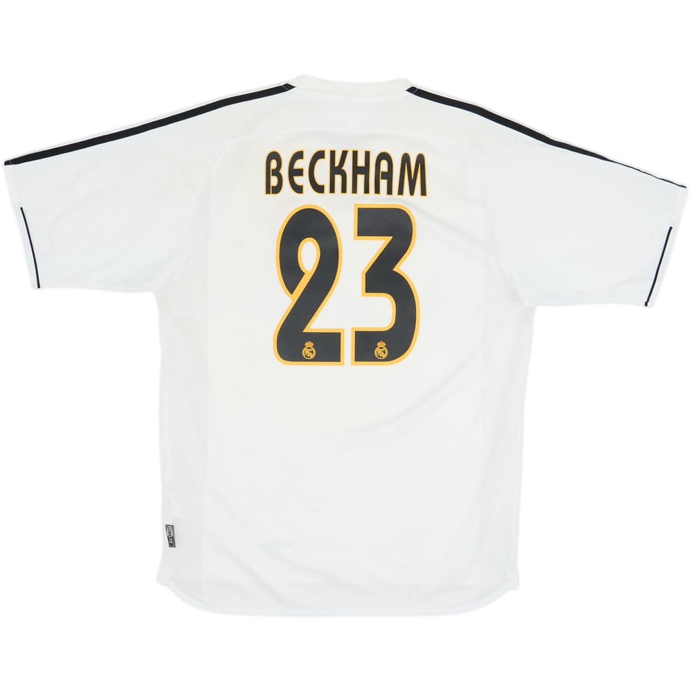 2003-04 Real Madrid Home Shirt Beckham #23 - 7/10 - (M)