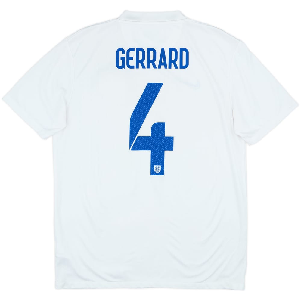 2014-15 England Home Shirt Gerrard #4 - 6/10 - (L)