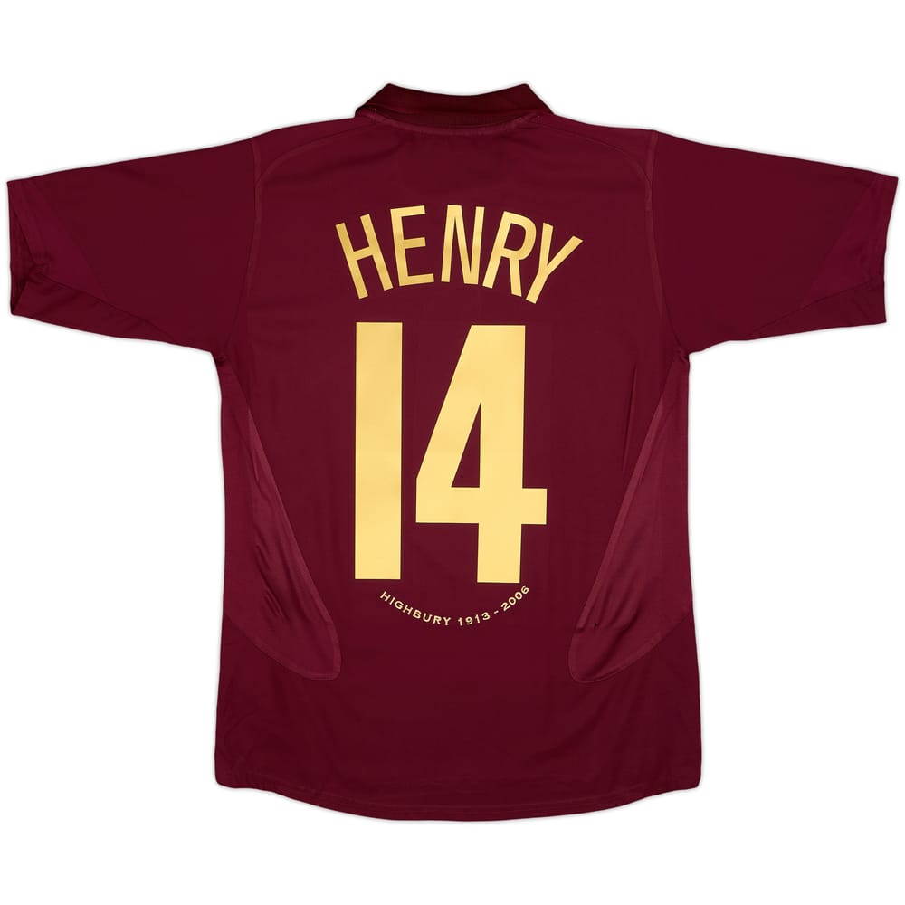2005-06 Arsenal Home Shirt Henry #14 - 8/10 - (XL.Boys)