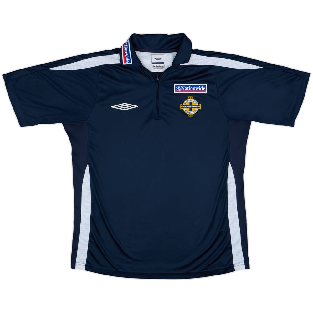 2007-08 Northern Ireland Umbro 1/4 Zip Polo Shirt - 9/10 - (M)