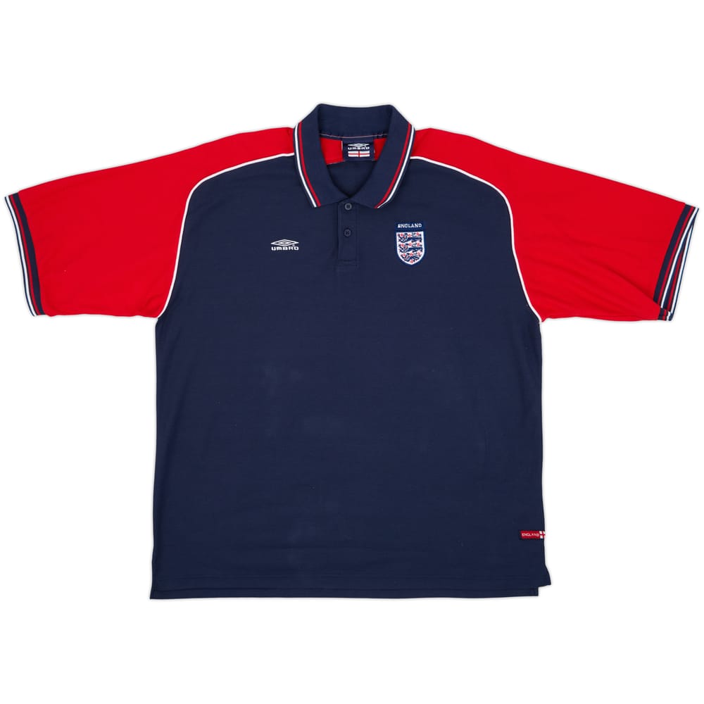 2000-02 England Umbro Polo Shirt - 8/10 - (XXL)