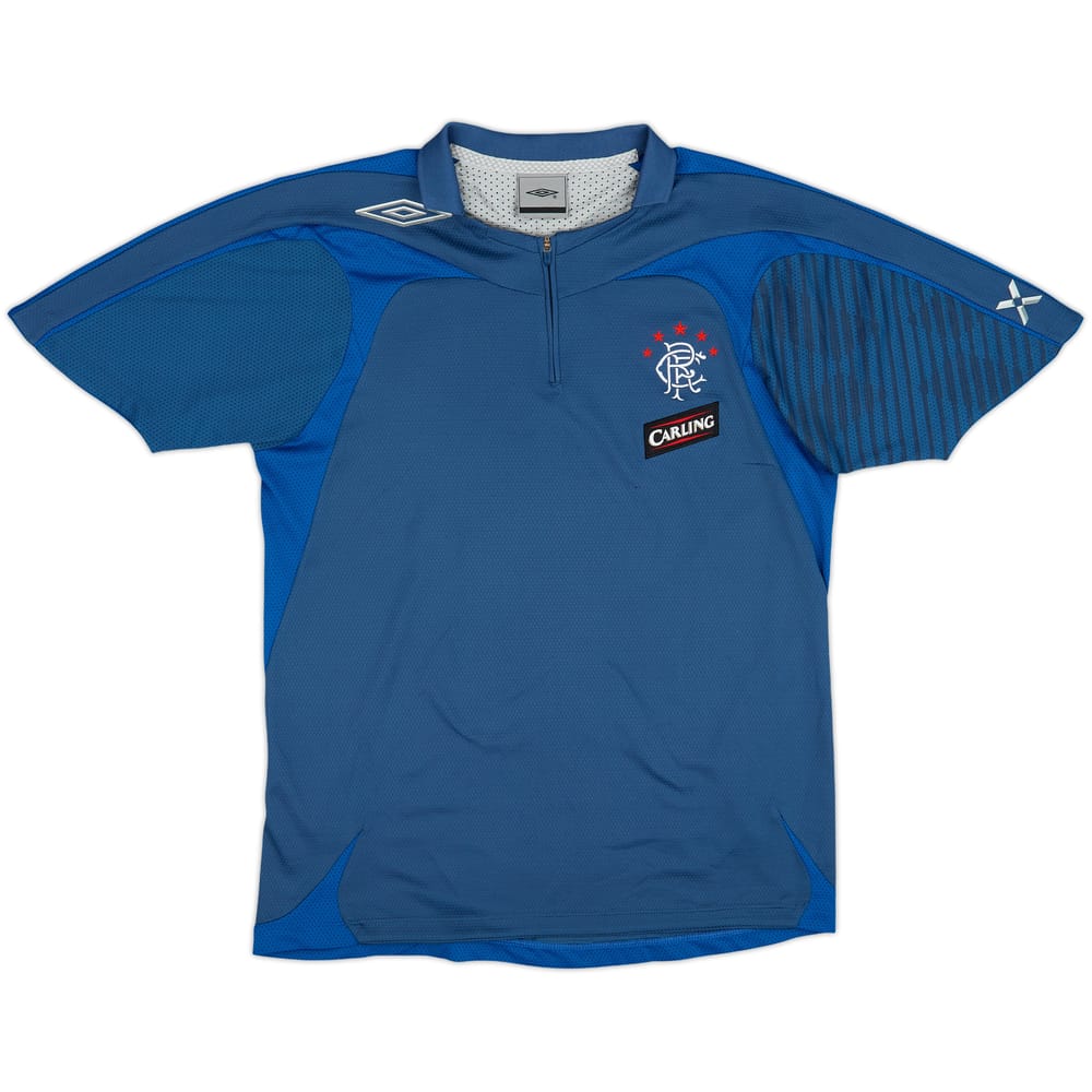 2006-07 Rangers Umbro Polo con cierre de 1/4 - 8/10 - (S)