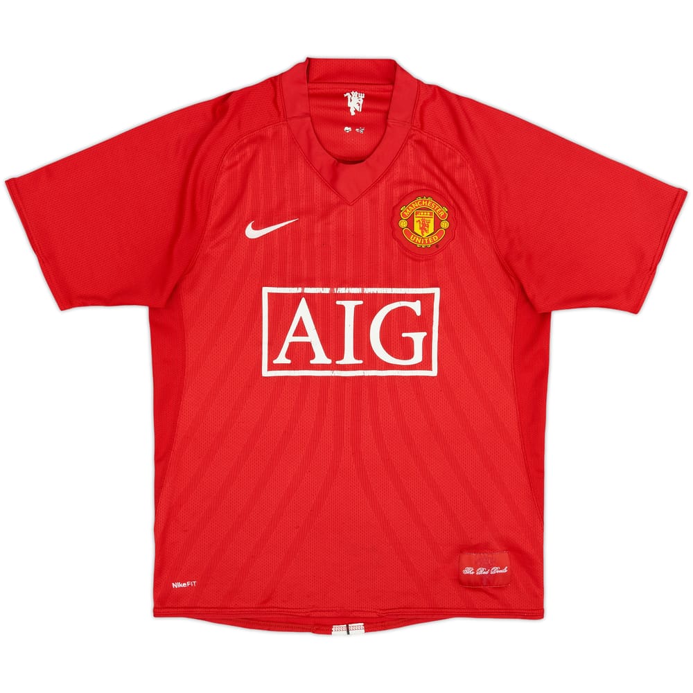 2007-09 Manchester United Home Shirt - 4/10 - (S)