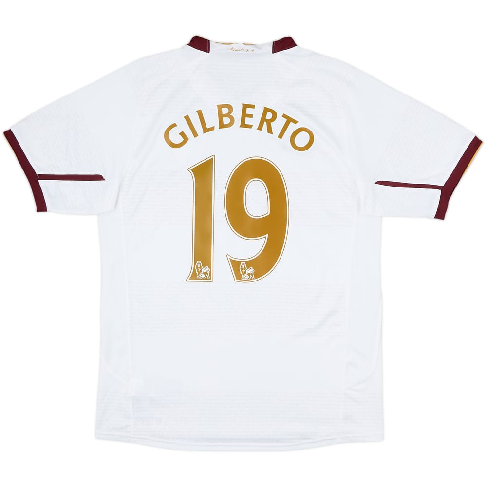 2007-08 Arsenal Away Shirt Gilberto #19 - 6/10 - (S)