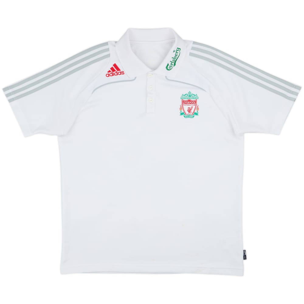 2008-09 Liverpool adidas Polo Shirt - 8/10 - (L)