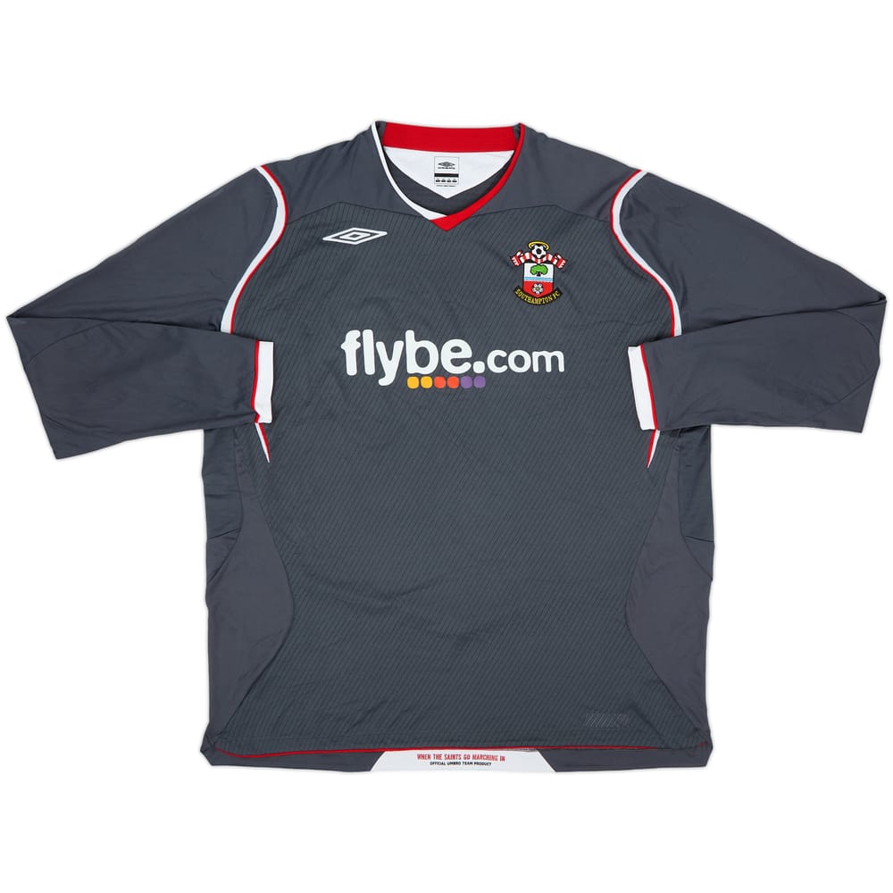 2008-09 Southampton Away L/S Shirt - 9/10 - (XXL)