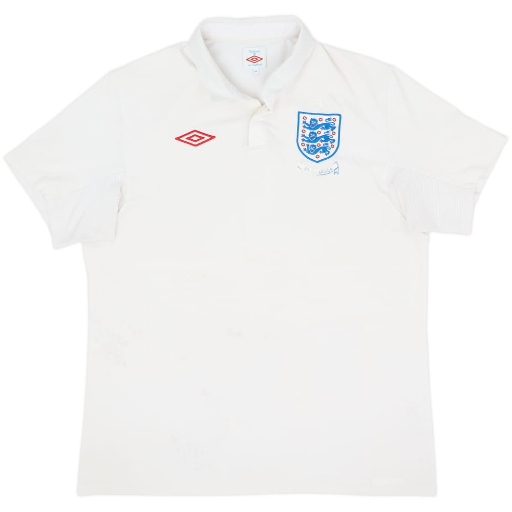 Camiseta de local de England 'South Africa' 2009-10 - 4/10 - (L)