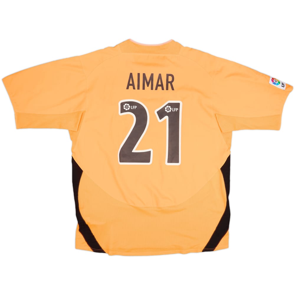 2003-04 Valencia Away Shirt Aimar #21 - 8/10 - (XL)