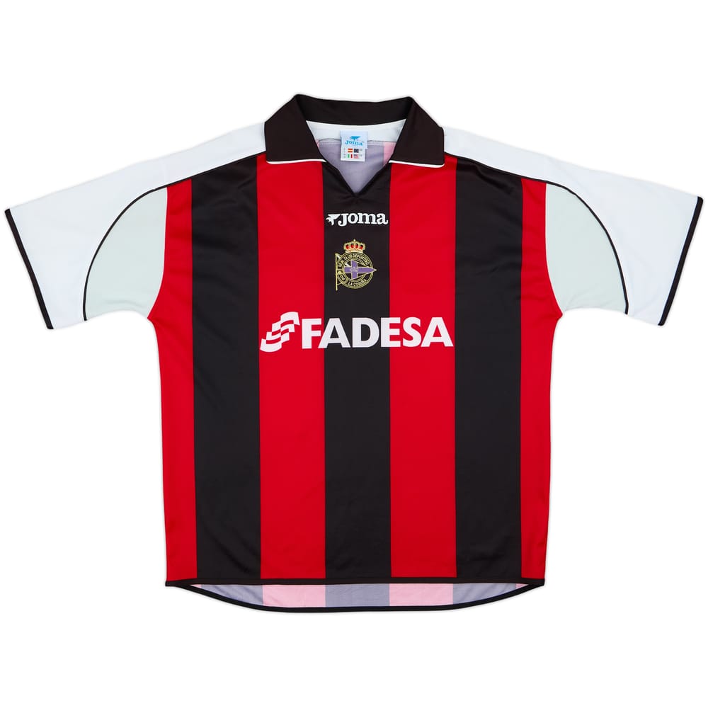 Camiseta de visitante del Deportivo de La Coruna 2001-02 - 8/10 - (L)