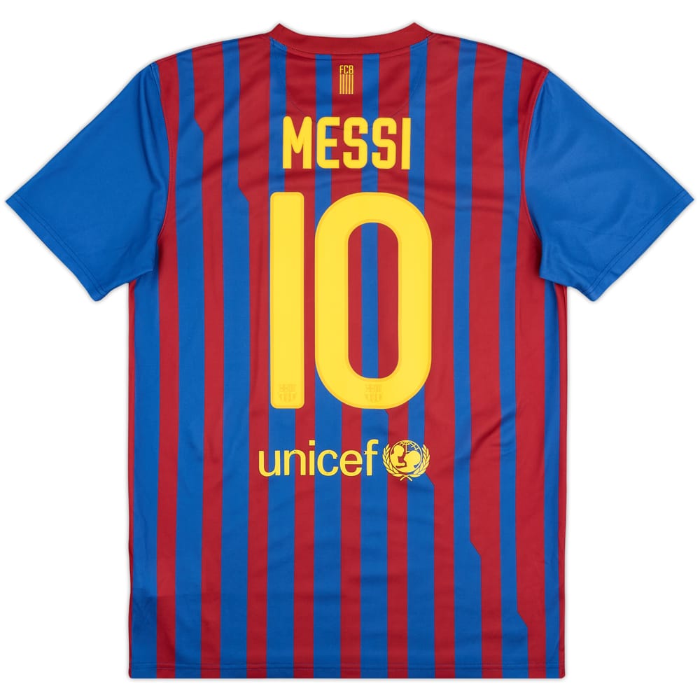 2011-12 Barcelona Basic Home Shirt Messi #10 - 8/10 - (M)