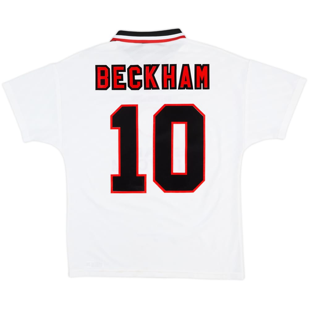 1996-97 Manchester United Away Shirt Beckham #10 - 7/10 - (M)