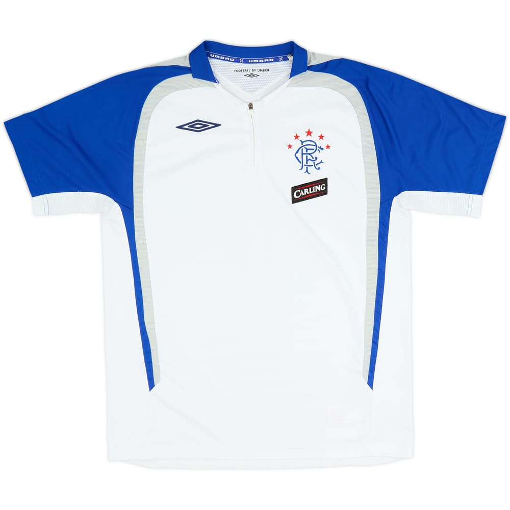 2006-07 Rangers Umbro 1/4 Zip Polo Shirt - 8/10 - (M)