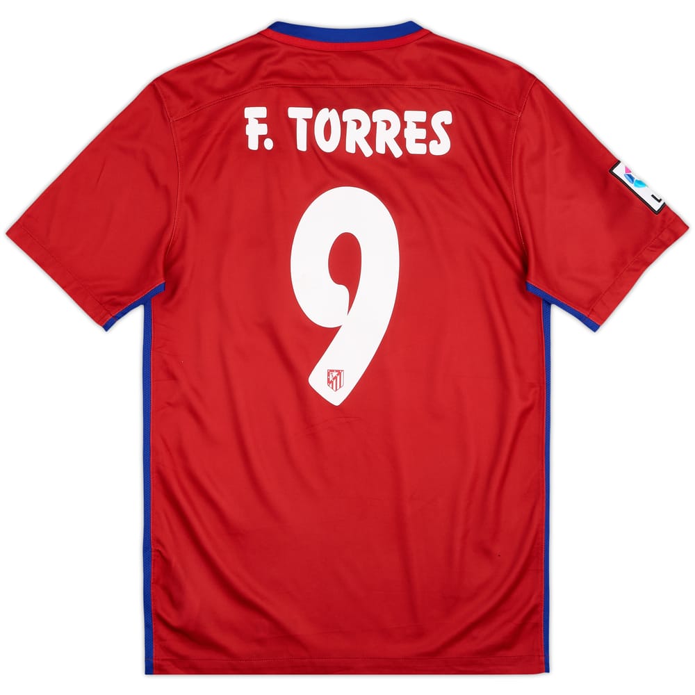 2015-16 Atletico Madrid Home Shirt F.Torres #9 - 6/10 - (S)
