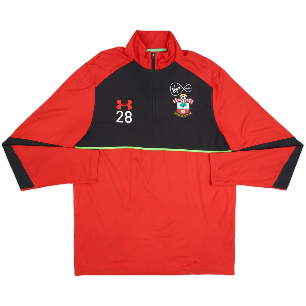 2016-17 Southampton versión jugador Under Armour 1/4 Zip Top de entrenamiento #28 - 5/10 - (XL)