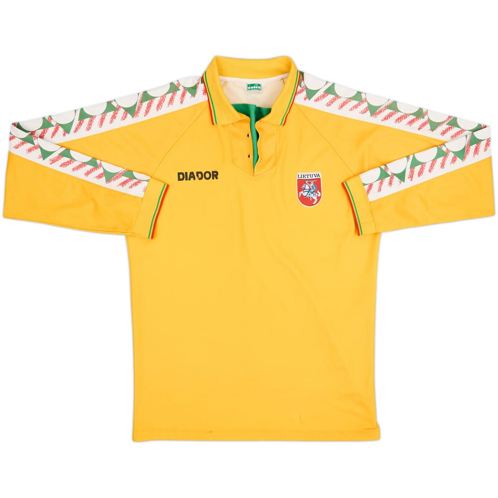 1996-98 Lithuania Home L/S Shirt - 4/10 - (L)