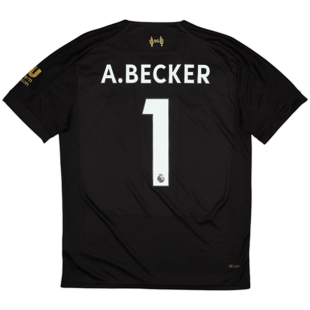 2019-20 Liverpool GK S/S Shirt A.Becker #1 - 6/10 - (S)