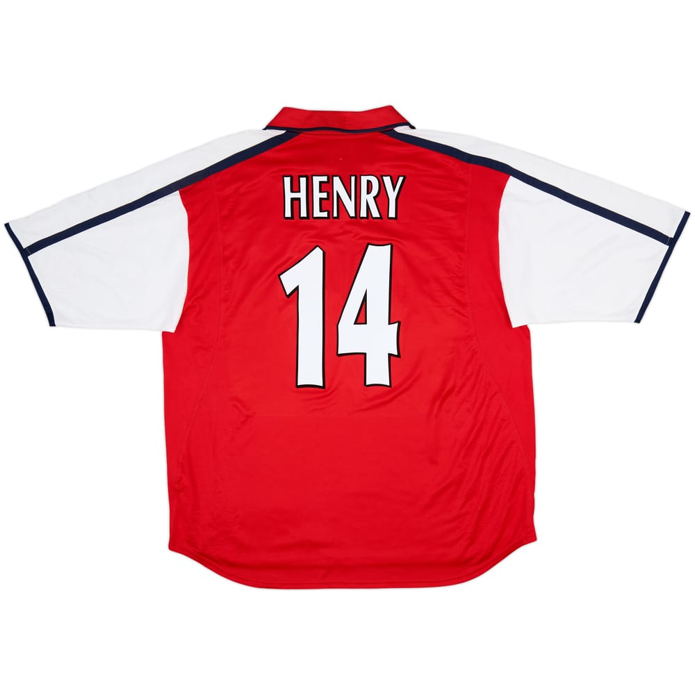 2000-02 Arsenal Home Shirt Henry #14 - 8/10 - (XXL)