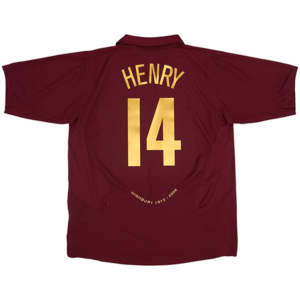 2005-06 Arsenal Home Shirt Henry #14 - 9/10 - (XXL)