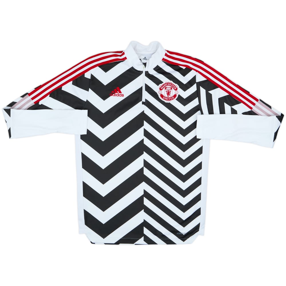 2020-21 Manchester United adidas 1/4 Zip Training Top - 6/10 - (M)