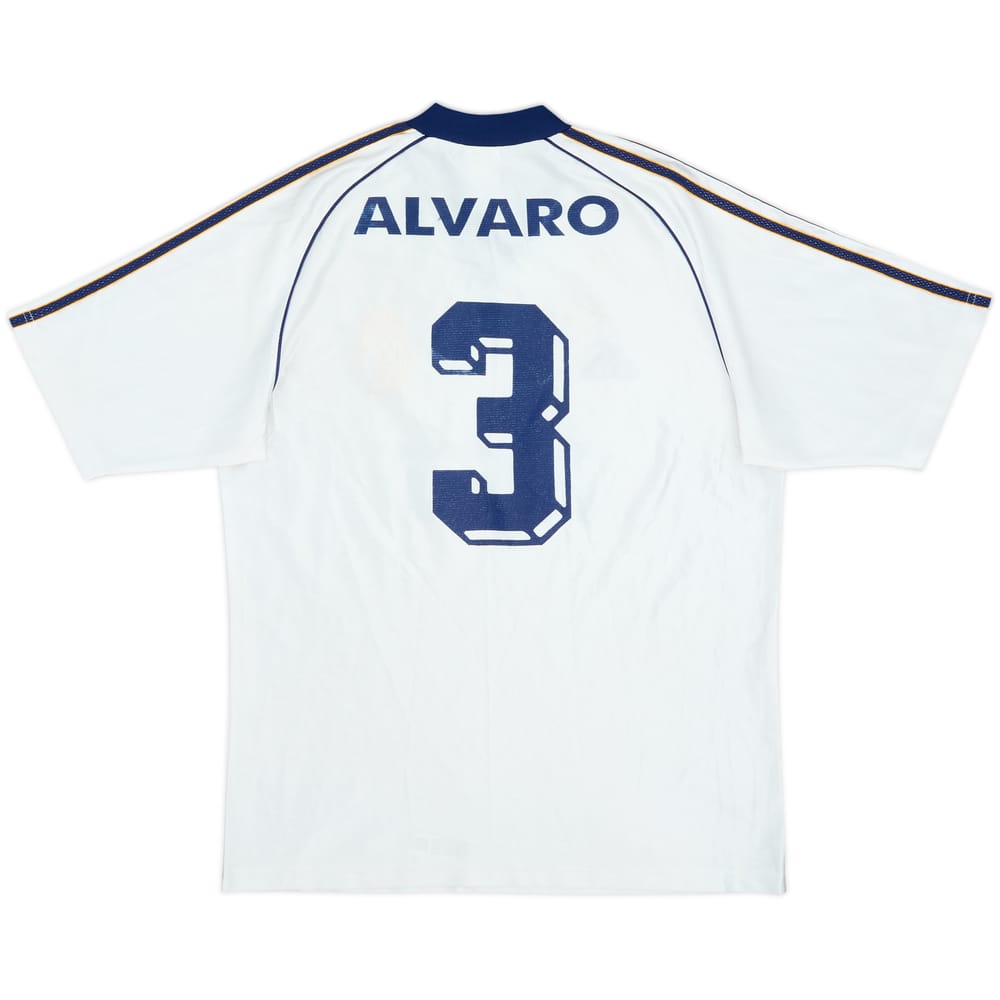 1998-00 Real Madrid Home Shirt Alvaro #3 - 6/10 - (XL.Boys)