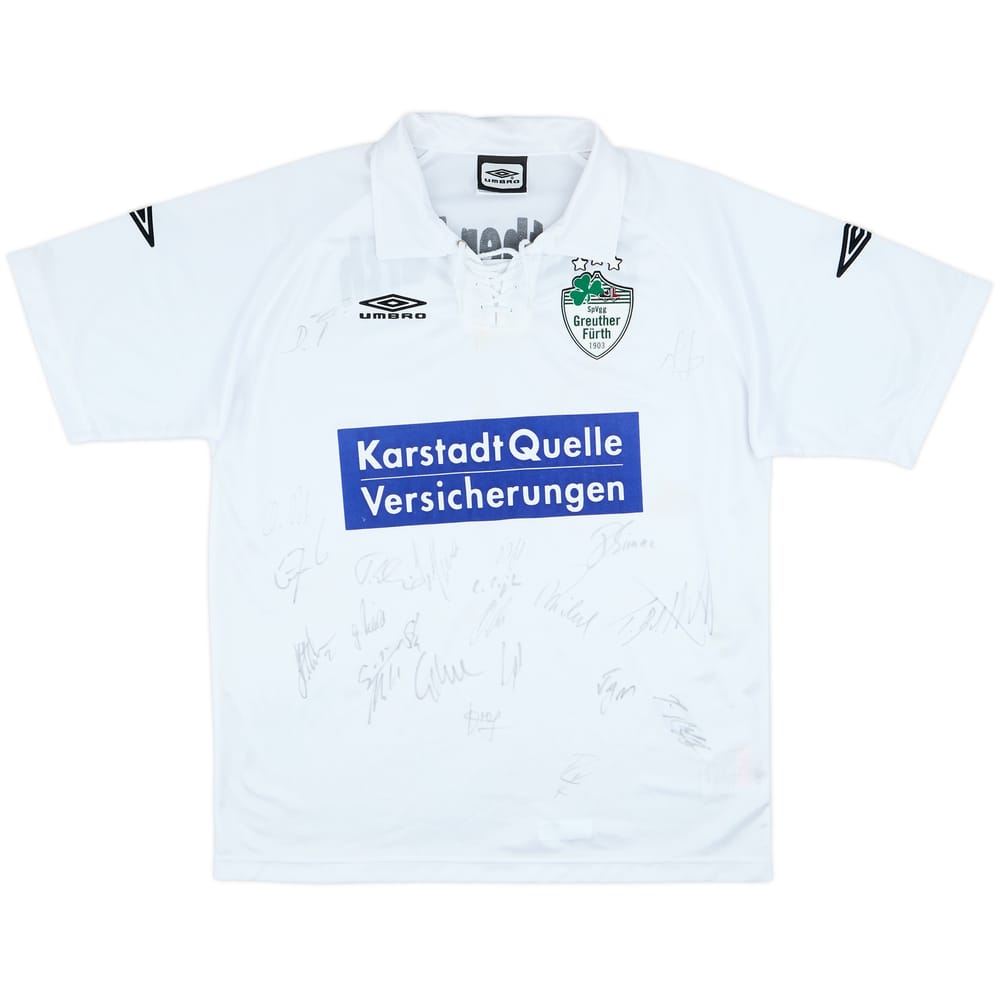 2003-04 Greuther Furth Squad Signed Home Shirt - 6/10 - (XL)
