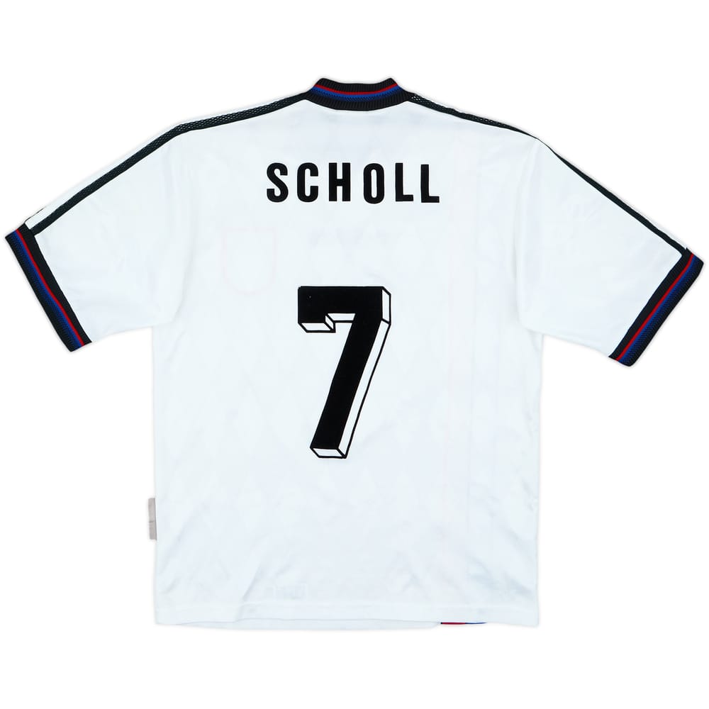 Camiseta de visitante del Bayern Munich 1996-98 Scholl #7 - 8/10 - (Juvenil)